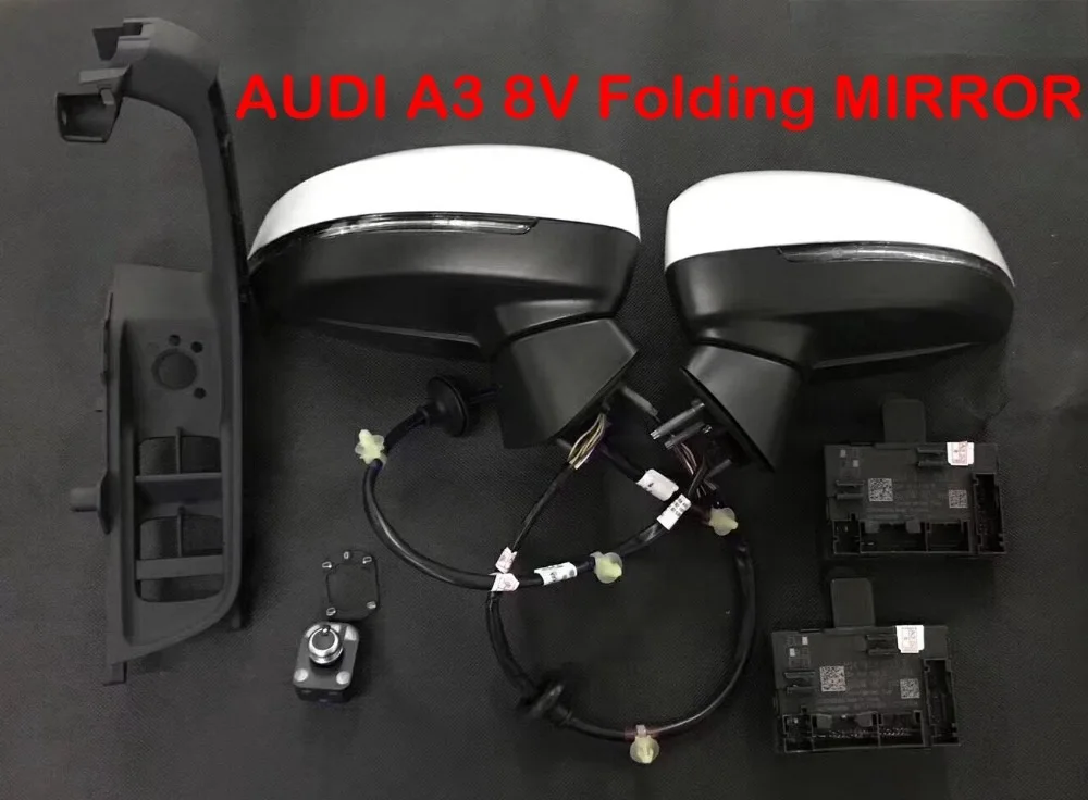 Автоматический складной электрический складной зеркало обновление комплект для Audi A3 8 V