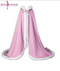 Beauty Emily Long White Pink Colorful Warm Bridal Boleros Wedding Jacket Wedding Wraps White Wedding Accessories 150 cm with Hat Beauty Emily Long White Pink Colorful Warm Bridal Boleros Wedding Jacket Wedding Wraps White Wedding Accessories 150 cm with Hat