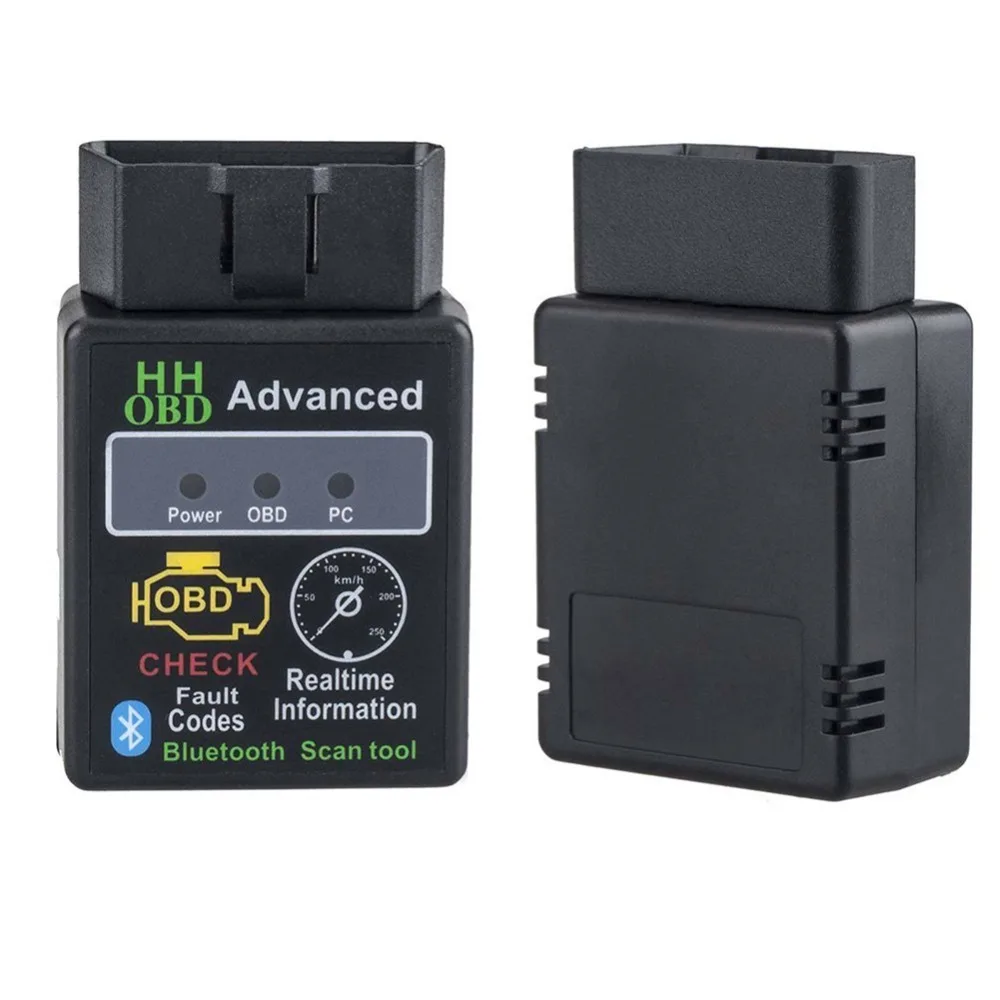 Автомобильный HH OBD Расширенный ELM327 Bluetooth V2.1 Автомобильный сканер Диагностический Компьютер сканирующий инструмент автомобильные аксессуары