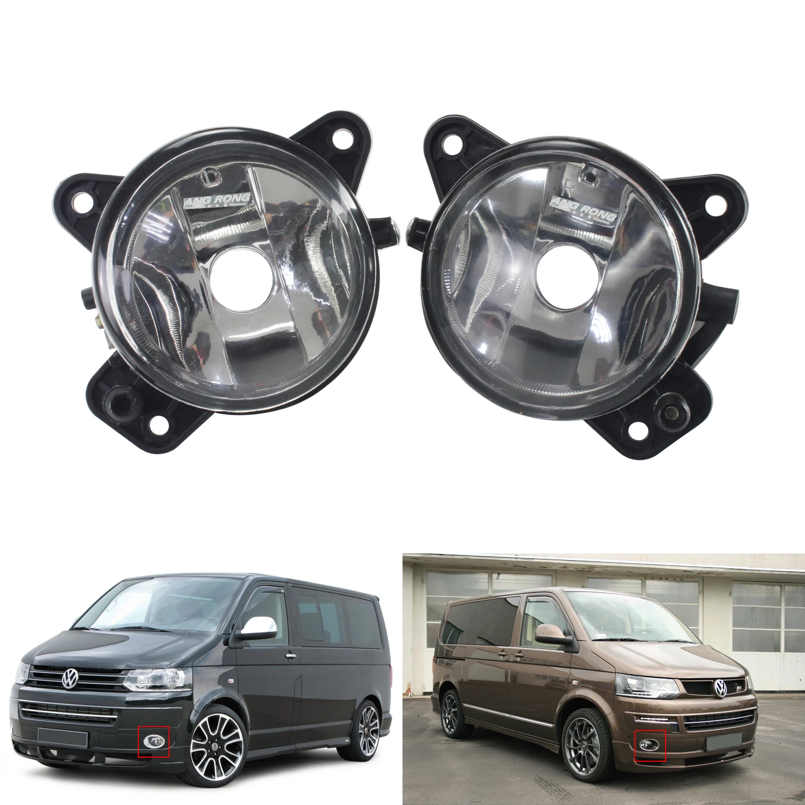 ANGRONG 2x Front Fog Light font b lamps b font OEM Replacement Left Right No Bulb