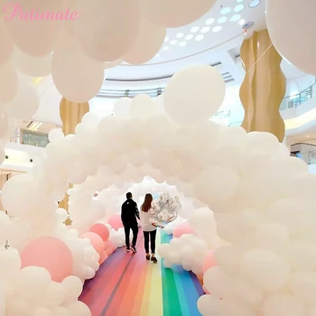 

PATIMATE Latex White Balloons 18inch 36inch Big Balloon Wedding Birthday Party Decoration Helium Balloon globos For Party Decor