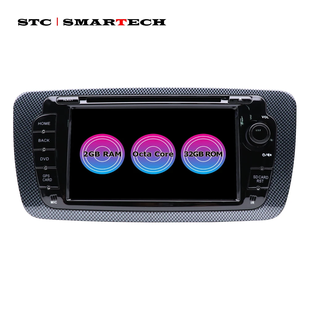 

SMARTECH 2Din 7 inch IPS Screen Android 8.1 OS For Seat Ibiza Car GPS Radio DVD Player With CAN-BUS Octa-Core 2GB RAM 32GB ROM