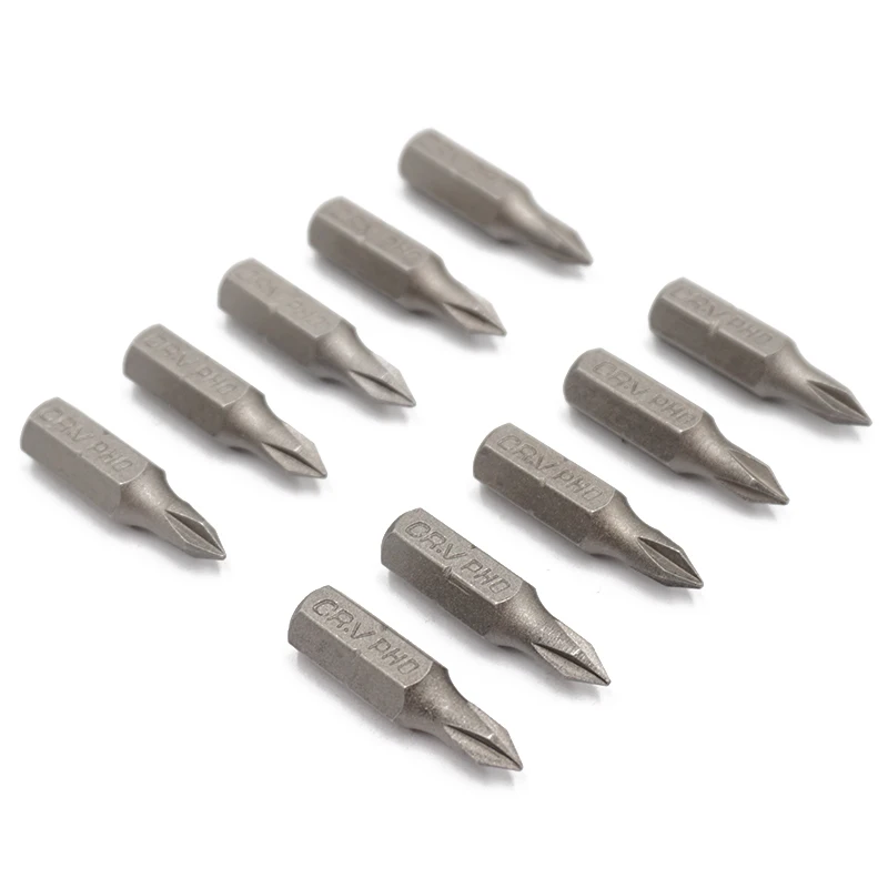 Набор бит для Отвертки Phillips PH0 10 шт. 1/4 дюйма 25 мм|tool bit sets|bit tool settool crate |