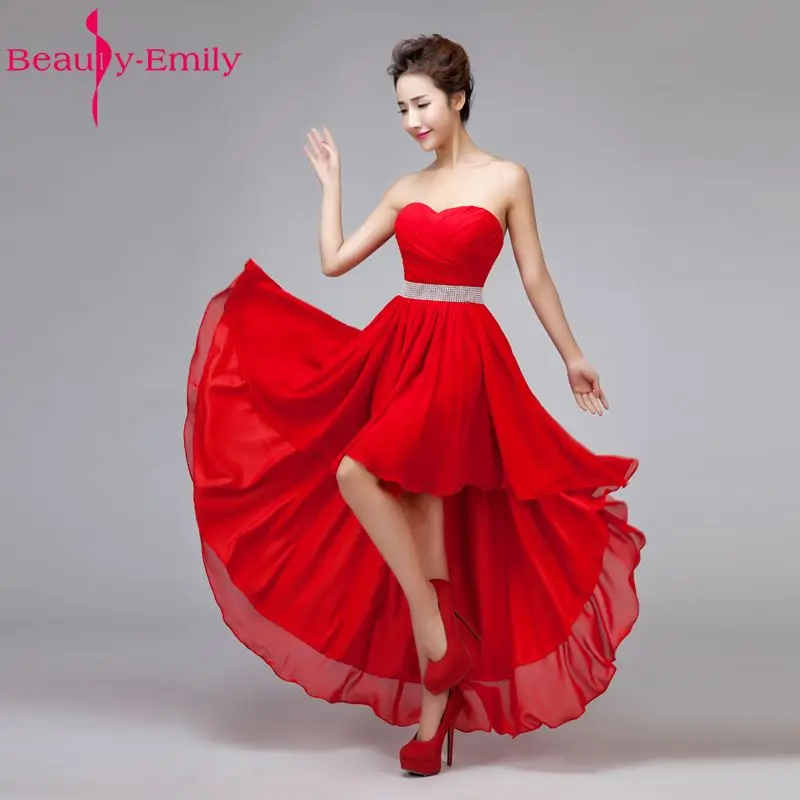 

Sexy Party Evening Dresses 2018 Fashion Women's Chiffon Strapless Lace-up Beading Party Plus Size Bride Formal Prom Dress