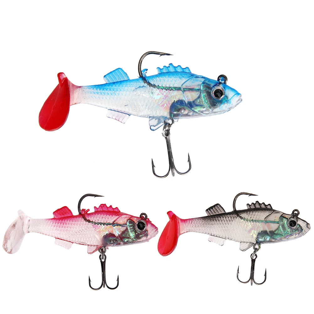 Fishing Lure 15g/80MM Simulation Lead Lifelike Fishing Lure with Treble