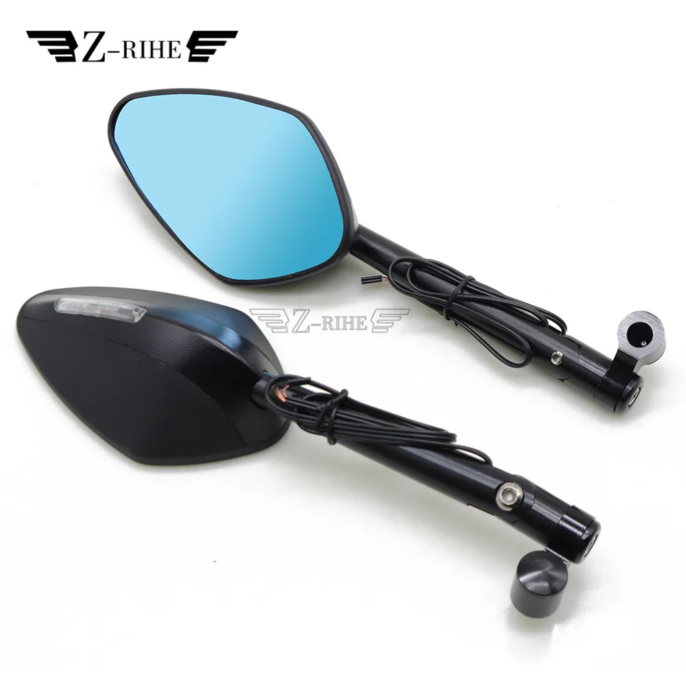 

For Kawasaki KX250F KX250 KX450F KLX450R KX250F Z900RS Z1000 Z1000SX LEDS Turn Signal Integrated Rearview Sport Mirror