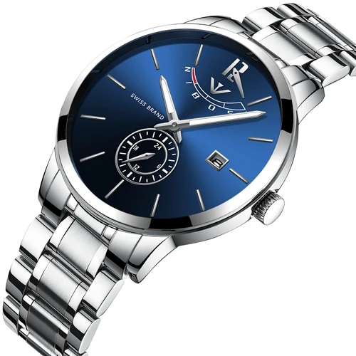 NIBOSI, простые золотые часы для мужчин, Relojes, кварцевые часы, военные, спортивные, мужские, полностью стальные, бизнес подарок, мужские часы, Relogio Masculino - Цвет: G
