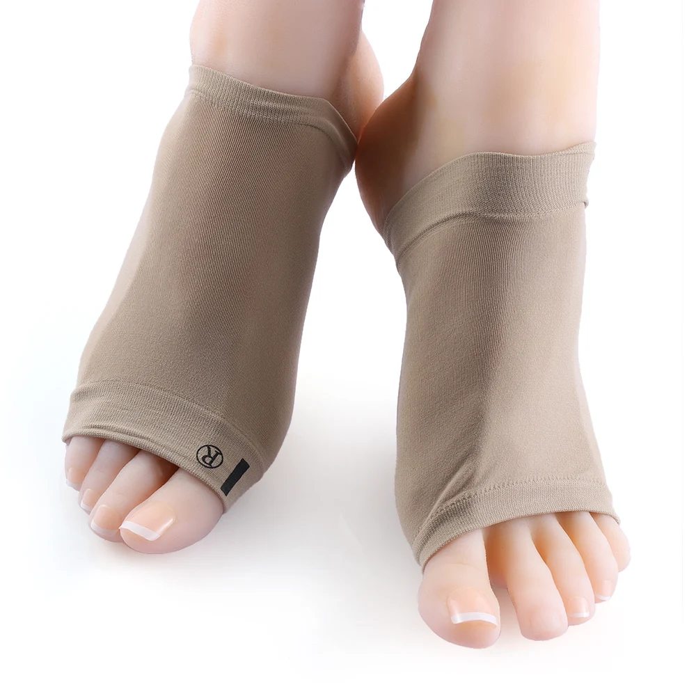 1 Pair Gel Orthotic Insole Plantar Fasciitis Arch Support Foot Sleeve