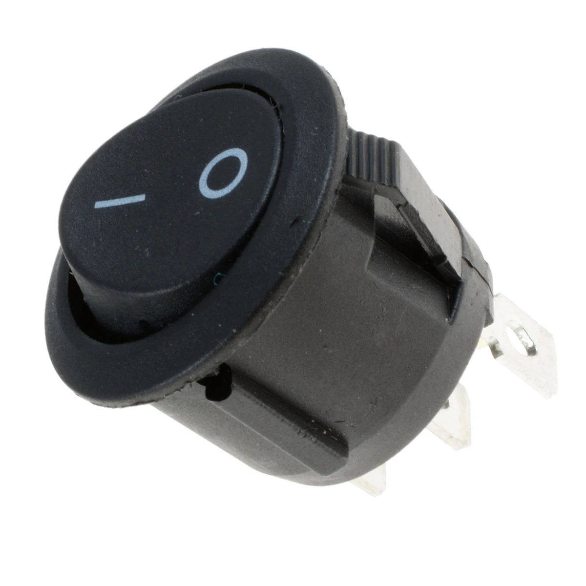 

1X 12V 3 Terminals LED Rocker Switch ON/OFF Round Switch LED illuminated For Car Dashboard Dash Boat Van Switch Black