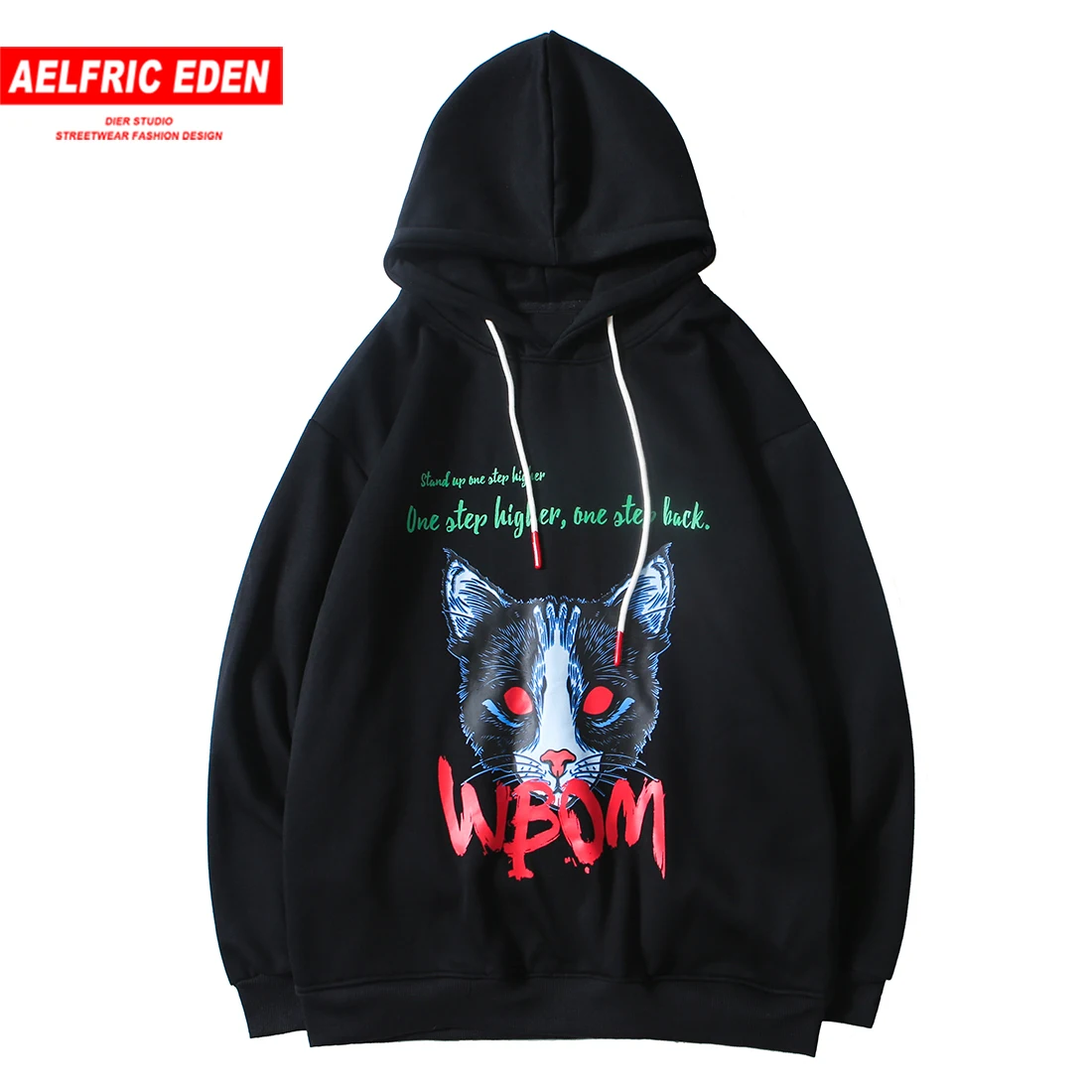 

Aelfric Eden Funny 3d Cat Head Printed Fleece Hoodies Men Harajuku Fashion Pullover Hip Hop Casual Hooded Sweatshirts Streetwear