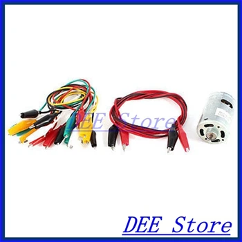 

12 Piece Lead Test Alligator Clips Crimped Tester Set + RS-540SH Motor DC 6-12V