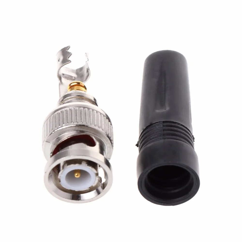 

BNC Male Plug Quick Fit No Solder Zinc Alloy BNC Male Connector For Repair Connectors