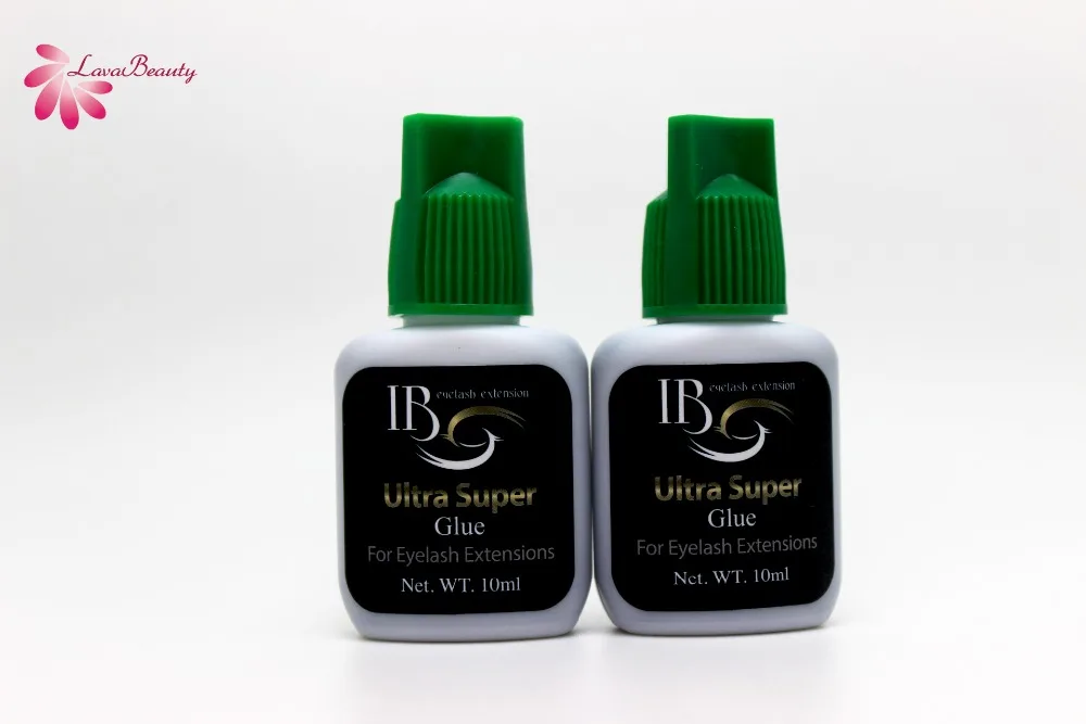 

Free Shipping i-beauty 5 bottles/lot IB Ultra super Glue Individual fast drying eyelash extensions glue green cap 10ml/bottle