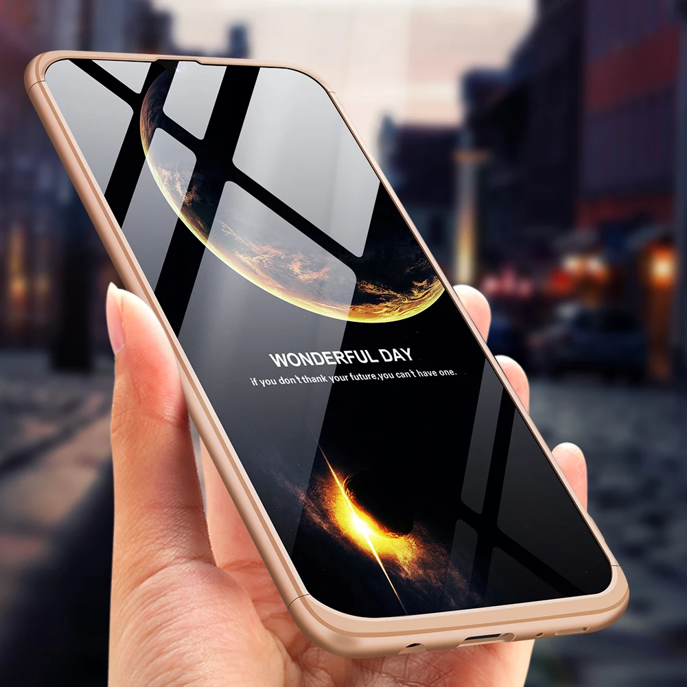 360 градусов полный охват Чехлы для huawei Коврики 9 Коврики 9 MHA-L29 LON-L29 MHA-L09 Коврики 9 Lite GR5 Honor 6x крышки корпусов - Цвет: Gold