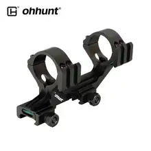 Ohhunt bi-направление офсетные кольца 25,4 мм 30 мм Пикатинни Крепление охотничий прицел кольцевые крепления с пузырьковым уровнем боковые Пикатинни рельсы