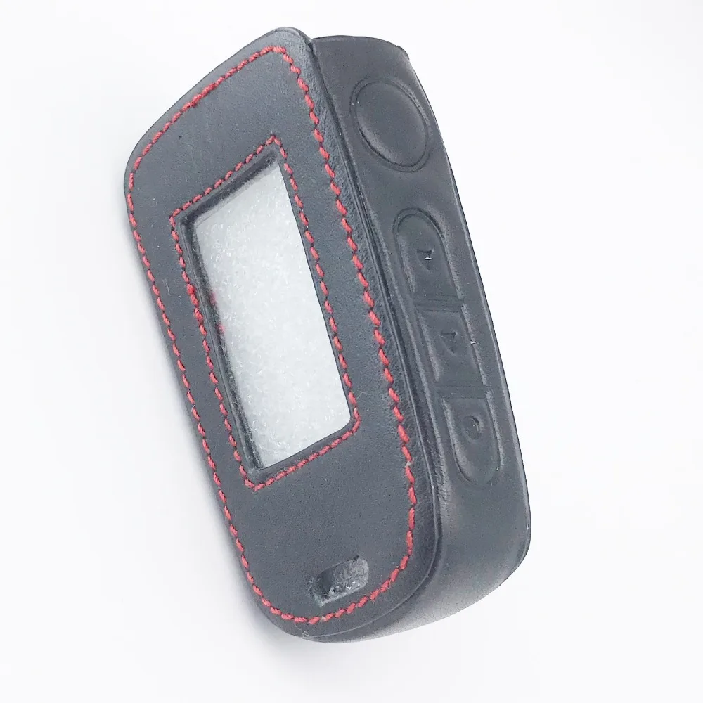 

Starline A94 Case Keychain Genuine Leather Cover For StarLine A92 A94 A62 A64 A95 LCD Remote Two-Way Car Alarm LCD Transmitter