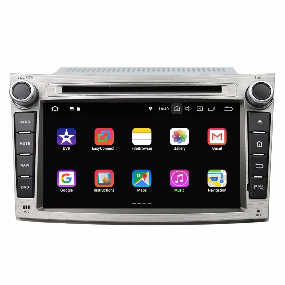 Best Quad Core 2 din 7" Android 8.1 Car DVD Player for Subaru Legacy Outback 2009-2012 With 2GB RAM Radio GPS WIFI Bluetooth 16GB ROM 1