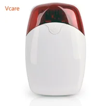 433 МГц беспроводной водонепроницаемый стробоскоп громкий сигнал для велосипеда совместим с Vcare 3g GSM wifi домашняя сигнализация с резервной батареей встроенный