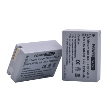 

2Pcs 1300mAh NB-10L NB 10L NB10L Digital Camera Battery for Canon G1X G15 G16 SX40HS SX50HS SX60HS SX40 SX50 SX60 HS