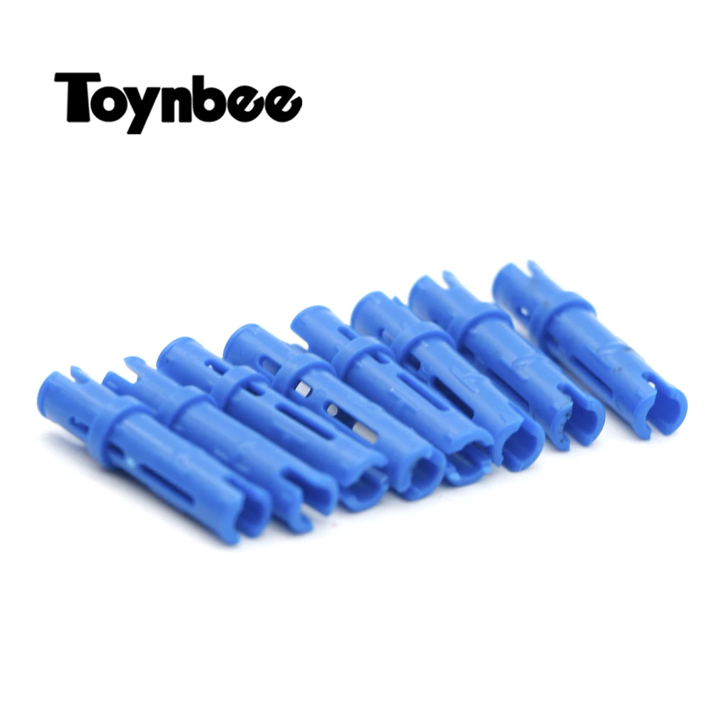 Technic Parts Pin With Friction Building Blocks 50pcs/Lot Long Blue Connector MOC Bricks Toys Compatible With LegoINGlys Technic