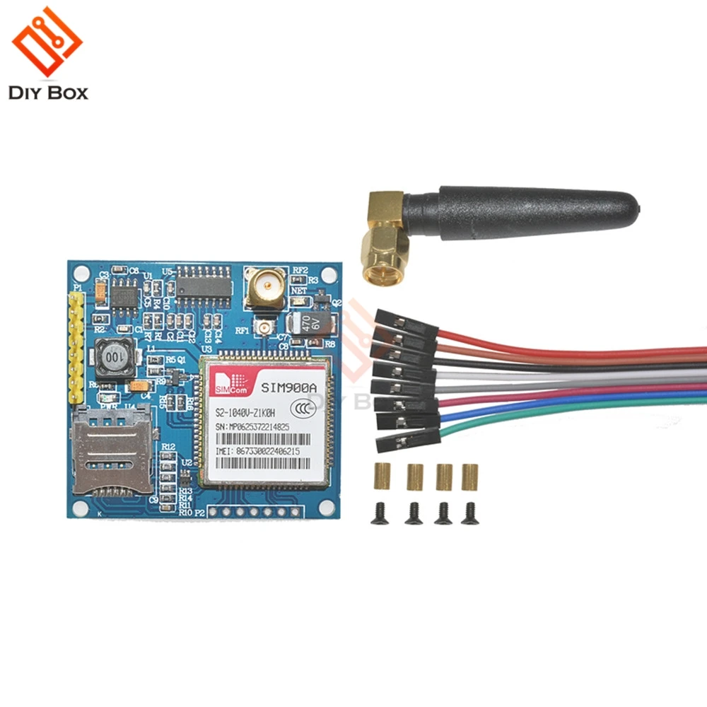 

1Set SIM900A SIM900 1800/1900 MHz Wireless Data Transmission Extension Module GSM GPRS Board Kit With Antenna and Free Cable