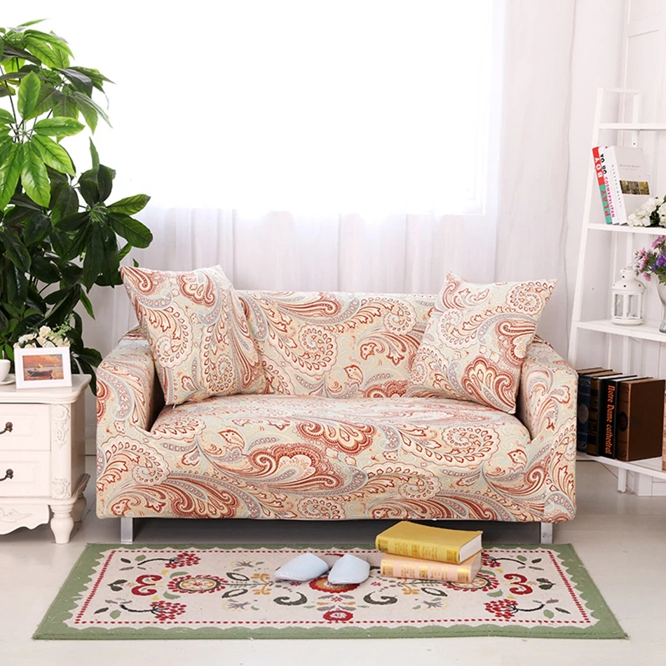 Bohemian stretch couch sofa cover for living room,polyester multi size