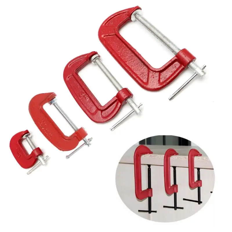C зажим G Clamp Heavy Duty Metal Woodworks Handyman Carpenter Vise Grip Tool New|Крепления| |