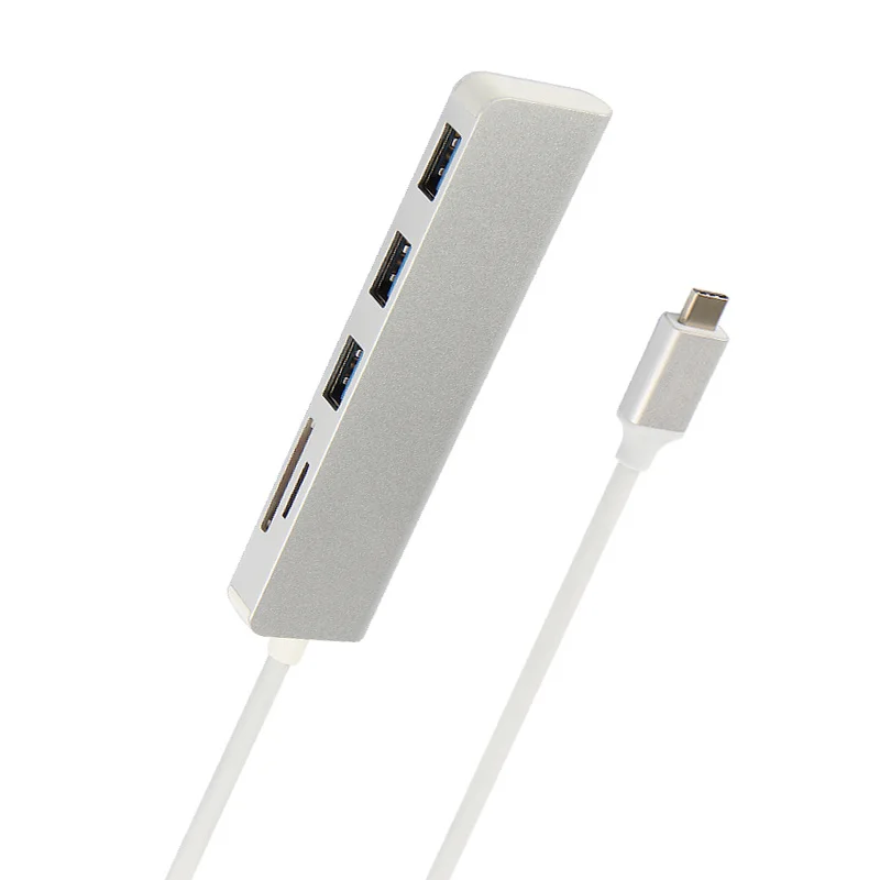 USB хаб 5 в 1 с интерфейсом 3 0 и кардридером для SD/TF карт|USB-хабы| |