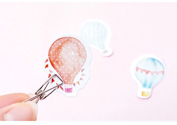 46 шт Декоративные Розовые наклейки на воздушные шары Kawaii канцелярские наклейки Клейкие этикетки наклейки для детей украшения дневник в стиле Скрапбукинг