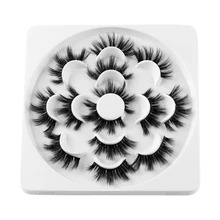 7 пар 6D норковые волосы мягкие Накладные ресницы 25 мм длинные ресницы для наращивания густые пушистые ручной работы инструменты для макияжа глаз