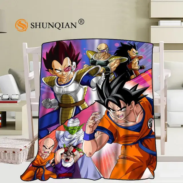 Custom Dragon Ball Z Blanket Blending Fabric 56x80inch 50X60inch