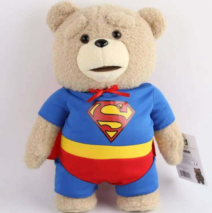 High Quality Cute Superman Teddy Bear Plush Toys Brithday gift toys for children 40cm