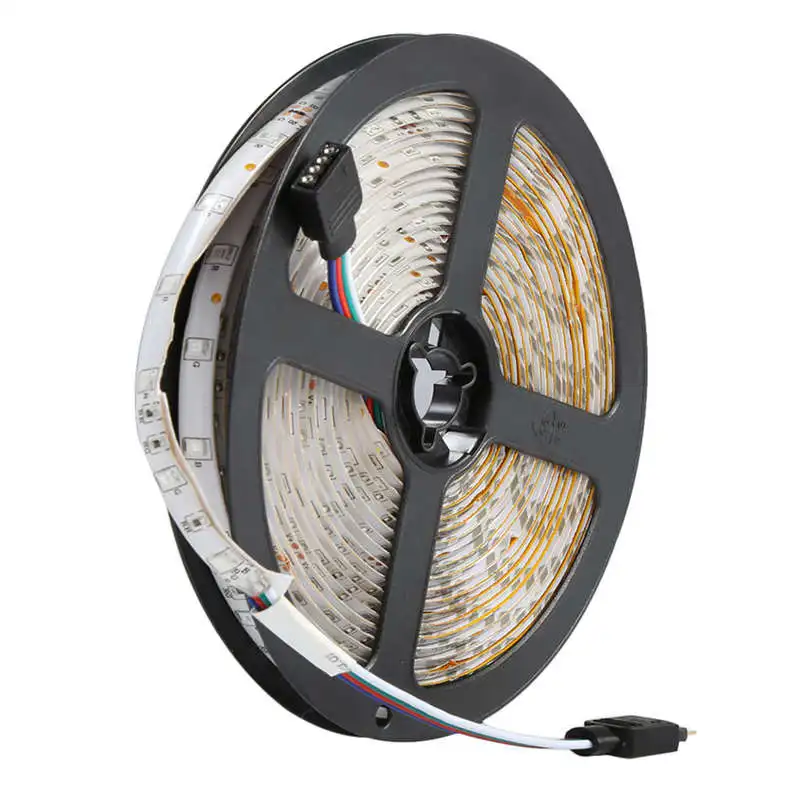 cheap 5M 300Leds 3528 Smd Rgb Led Light Strip + 44 Key Ir Remote Controller Non Waterproof Dc12V 60Leds M Flexible Lighting Ribbon T
