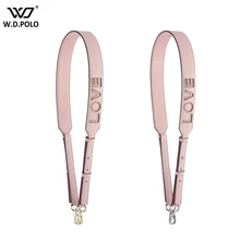 WDPOLO New Genuine Leather Women Bags Strap Width Letter Design Ladies Shoulder Bags Strap Adjust Gold Buckle Bag Belts C575