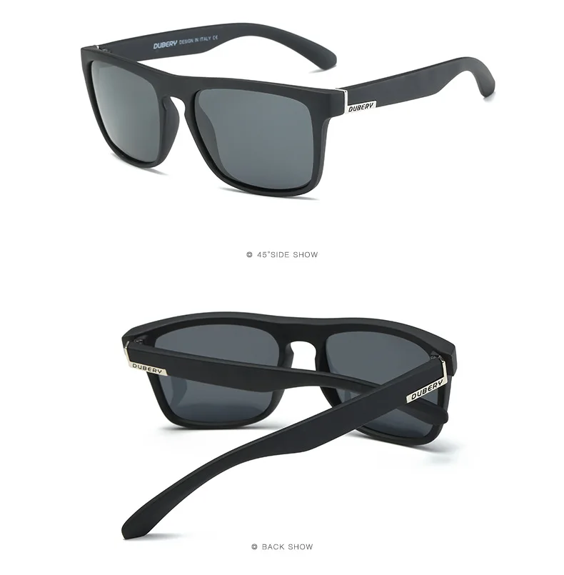 DUBERY поляризационные солнцезащитные очки для мужчин и женщин классические солнцезащитные очки для мужчин для вождения спортивные модные мужские очки дизайнерские Oculos UV400 731 - Цвет линз: NO1-with gift
