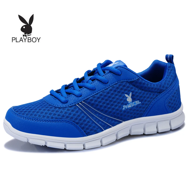 Preto cinza Respirável sapphire Malha Escuro Playboy 45 Casuais Alta Sapatos Macia De Qualidade Dos Zapatos Mujer Blue Rendas Homens Até 39 Moda deep Tamanho Da Sola Apartamentos xww14S
