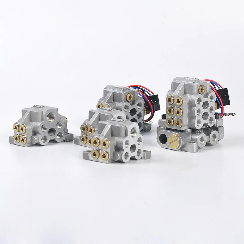 

1PC U Type volume Progressive Oil Distributor/seperator valve/divider for centralized lubrication with Micro Switch/ Indicator