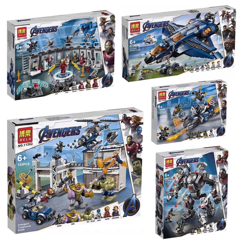 

Legoing Marvel avengers 4 endgame Thanos Captain America Iron Man War Machine super hero Set Figures Building Blocks Bricks Toys