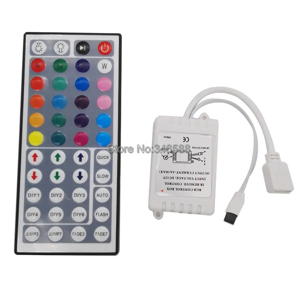 #Best LED Controller 44 Keys LED IR RGB Controler Infrared Remote LED Controller DC12V 6A For RGB SMD 3528 5050 LED Strip Tape