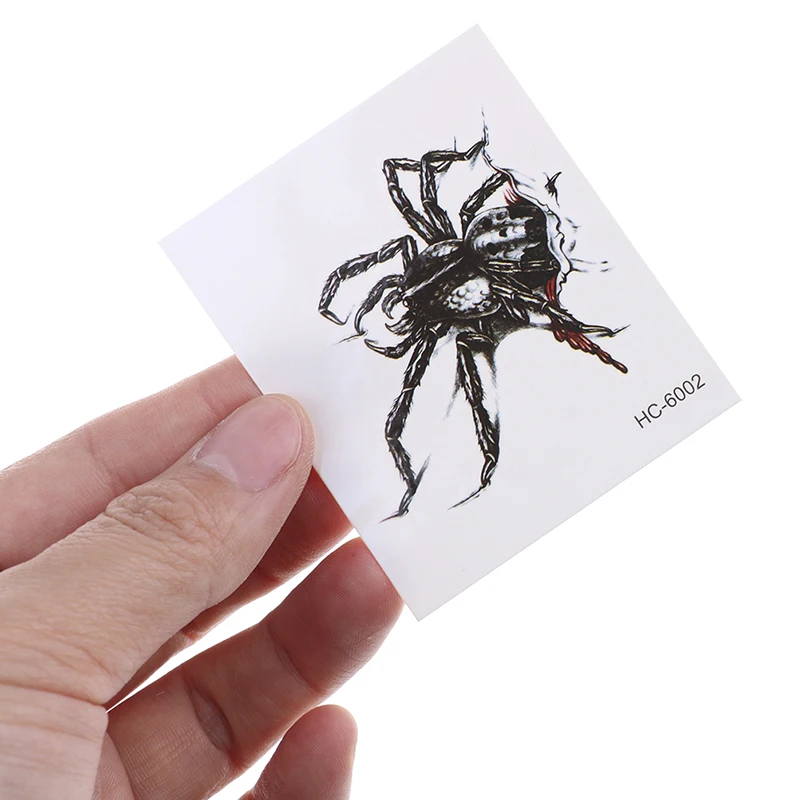 

105*60mm Cover Scars Spider Tattoo Body Painting Tattoo Stickers Can Be Scrubbed