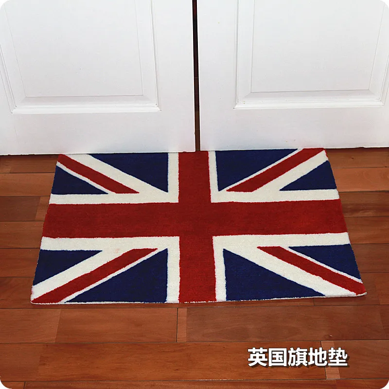 50*80cm England flag Handmade carpet mat British style fashion rug