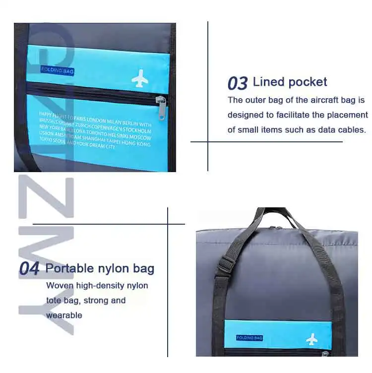 Hot Casual Large Capacity luggage Packing Tote suitcase companion Bag Folding Clothes Storage Pouch Portable Home Storage Bag (33)