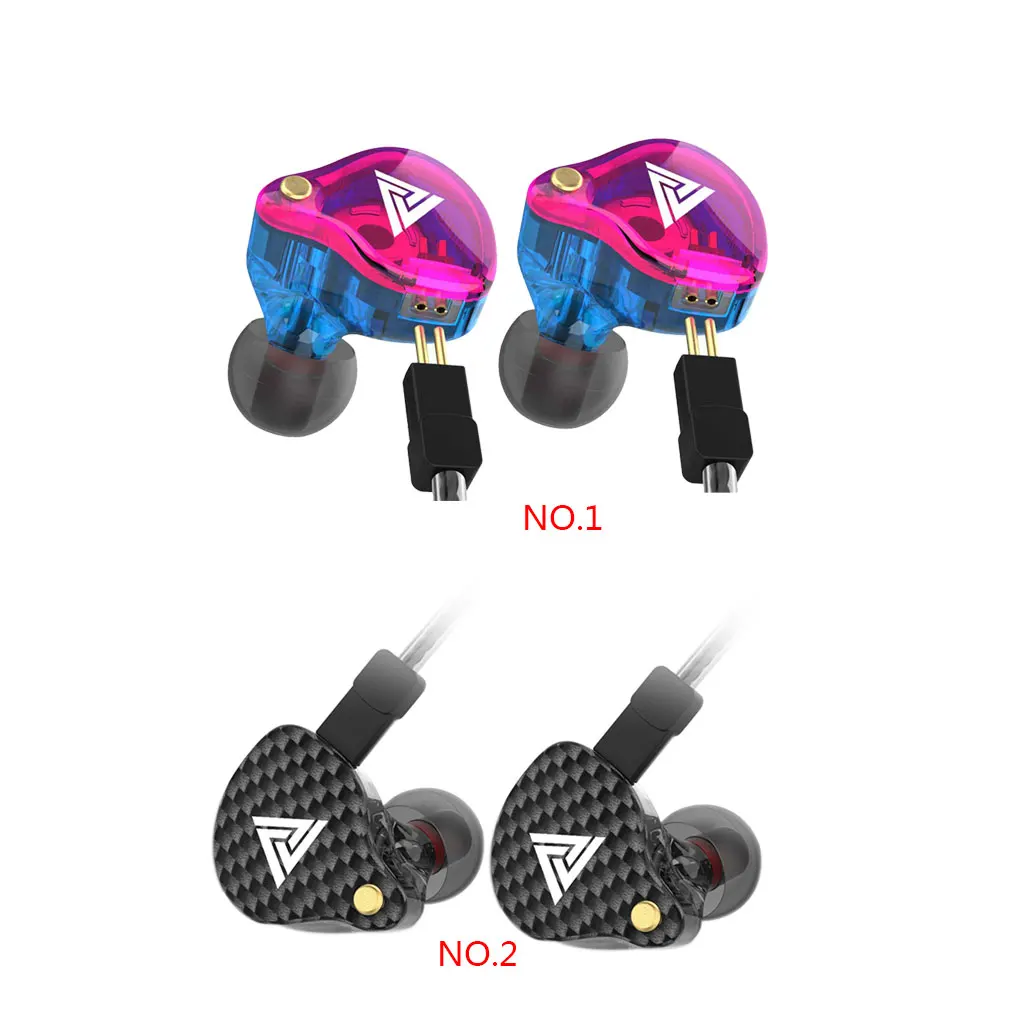 QKZ VK4 наушники 3,5 мм проводные наушники спортивные HIFI бас шумоподавление в ухо гарнитура съемный кабель наушники
