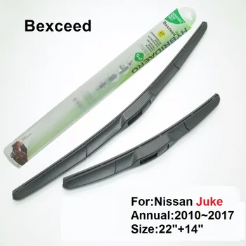 

for Nissan Juke 22"+14" Bexceed of Car Windshield Hybrid Wiper Blade 2010 2011 2012 2013 2014 2015 2016 2017