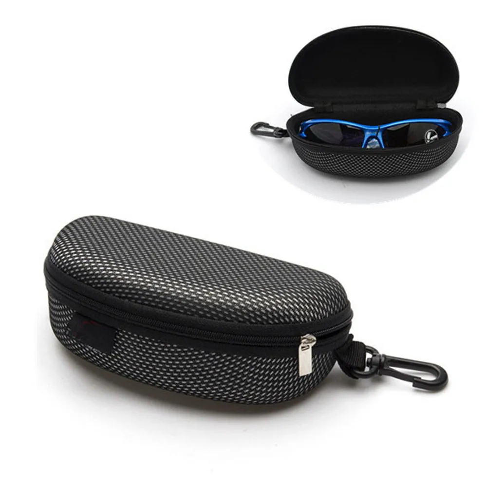 

Portable Zipper Eye Glasses Sunglasses Clam Shell Hard Case Protector Box Storage Box Storage Protector Box#3$