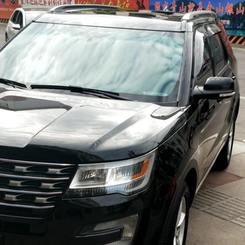 

For Ford Limited Explorer 2011-2015 Plastic Black Window Visor Vent Shades Sun Rain Deflector Guard Auto Accessories 4PCS/SET