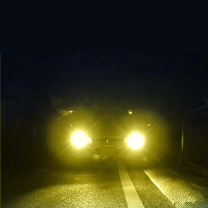 2 шт. Авто золотисто-желтый противотуманный светильник-излучающий диод головной светильник налобный фонарь высокой мощности Светодиодный светильник s лампа 100 Вт H8 H11 автомобильные аксессуары