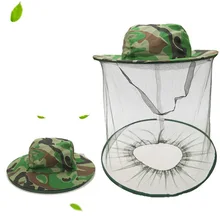 Peternakan Lebah-Peralatan Topi Masker Wajah Kepala Net Hat Lebar Brim Anti Serangga Lebah Terbang Pelindung Mesh Cover untuk Peternakan Lebah peternak Lebah(China)