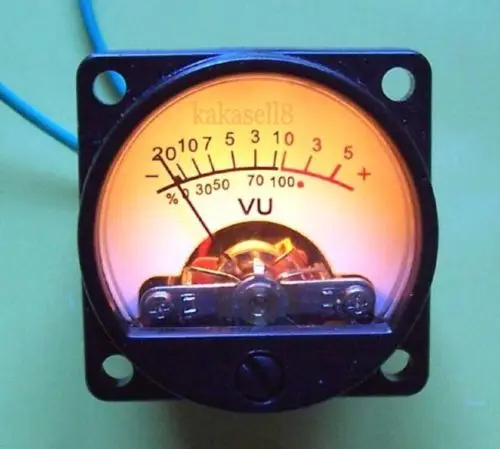 Панель VU Meter теплый задний светильник Аудио Уровень Amp с VU драйвер платы