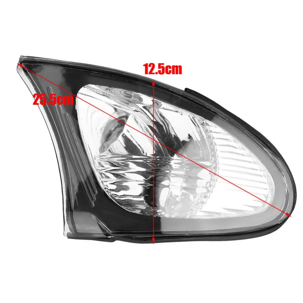 Пара Авто Угол фары Крышка для 02-05 BMW E46 3-ей серии 4DR седан лампа указателя поворота с украшением в виде кристаллов прозрачные линзы 63137165859,63137165860